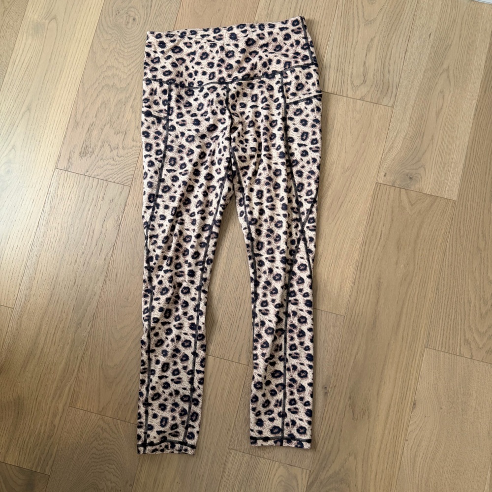 Leopard Print Leggings with Pockets